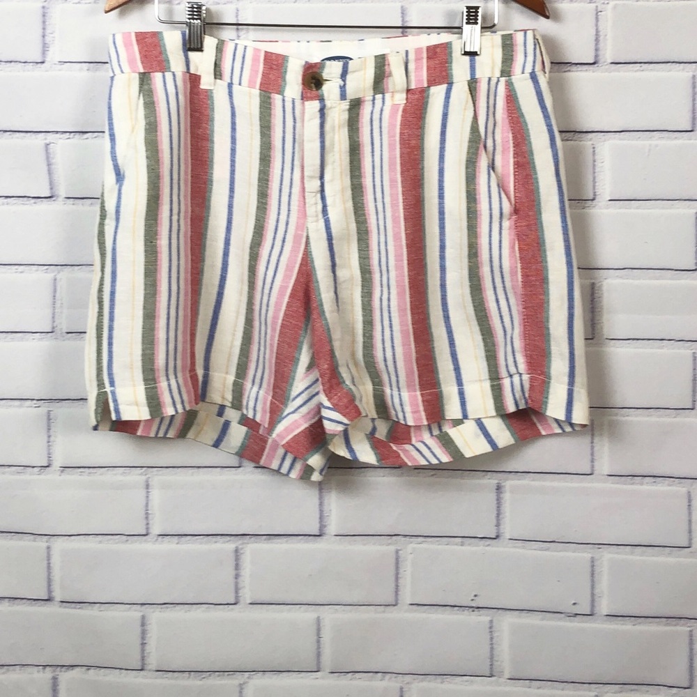 Old Navy Everyday Striped Shorts Sz 10 - Picture 3 of 8